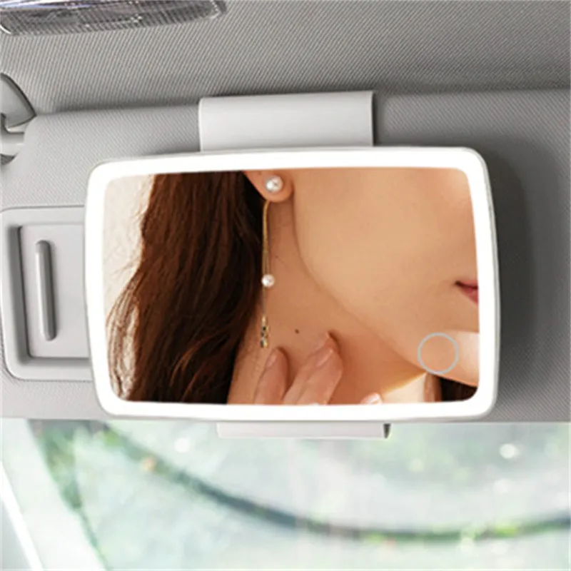 Car LED Lights Travel Makeup Mirrors for North American Market