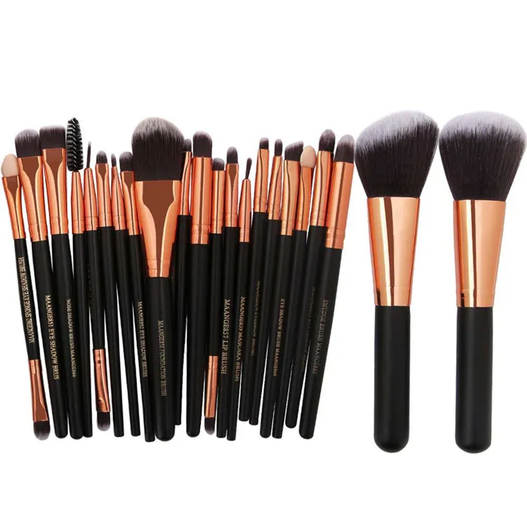 Professional 22PCS Makeup Brush Set Foundation Brow Bronzing Eye Shadow Liner Cosmetics Brush Kit