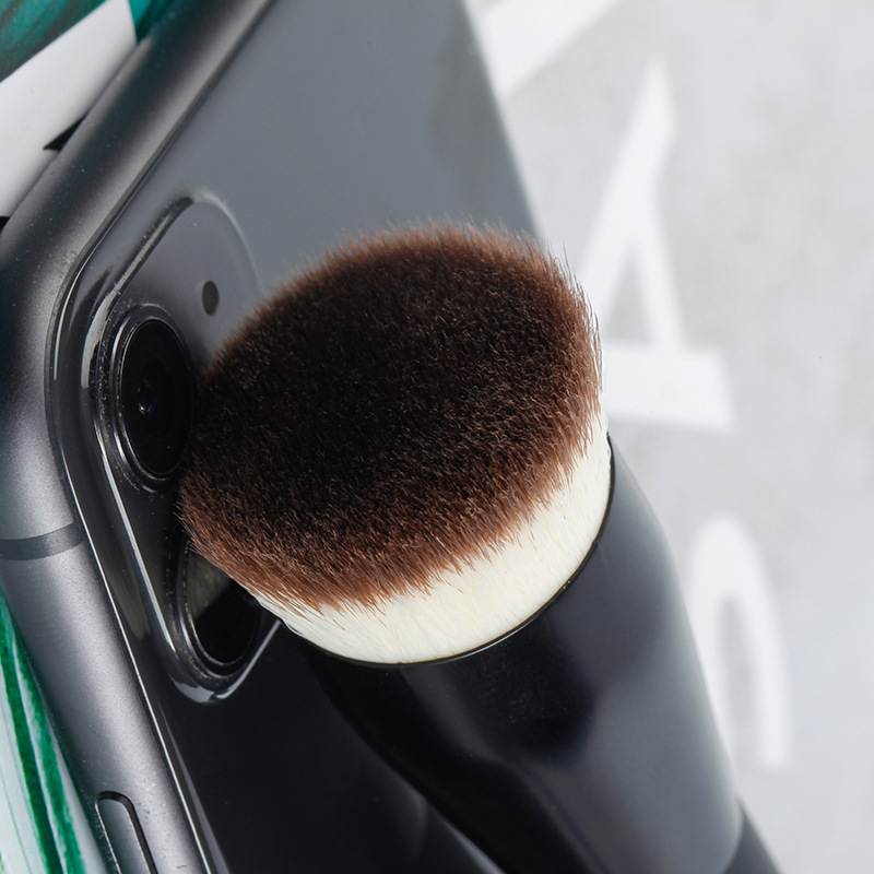 Custom Branding Available Salon Quality Professional Durable Kabuki Brush Vegan Synthetic Round Drum Shape Makeup Brush