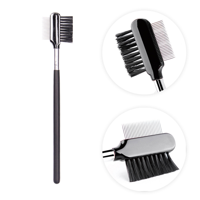 Stainless Steel Needle Dual-Purpose Eyebrow Brush and Eyebrow Comb