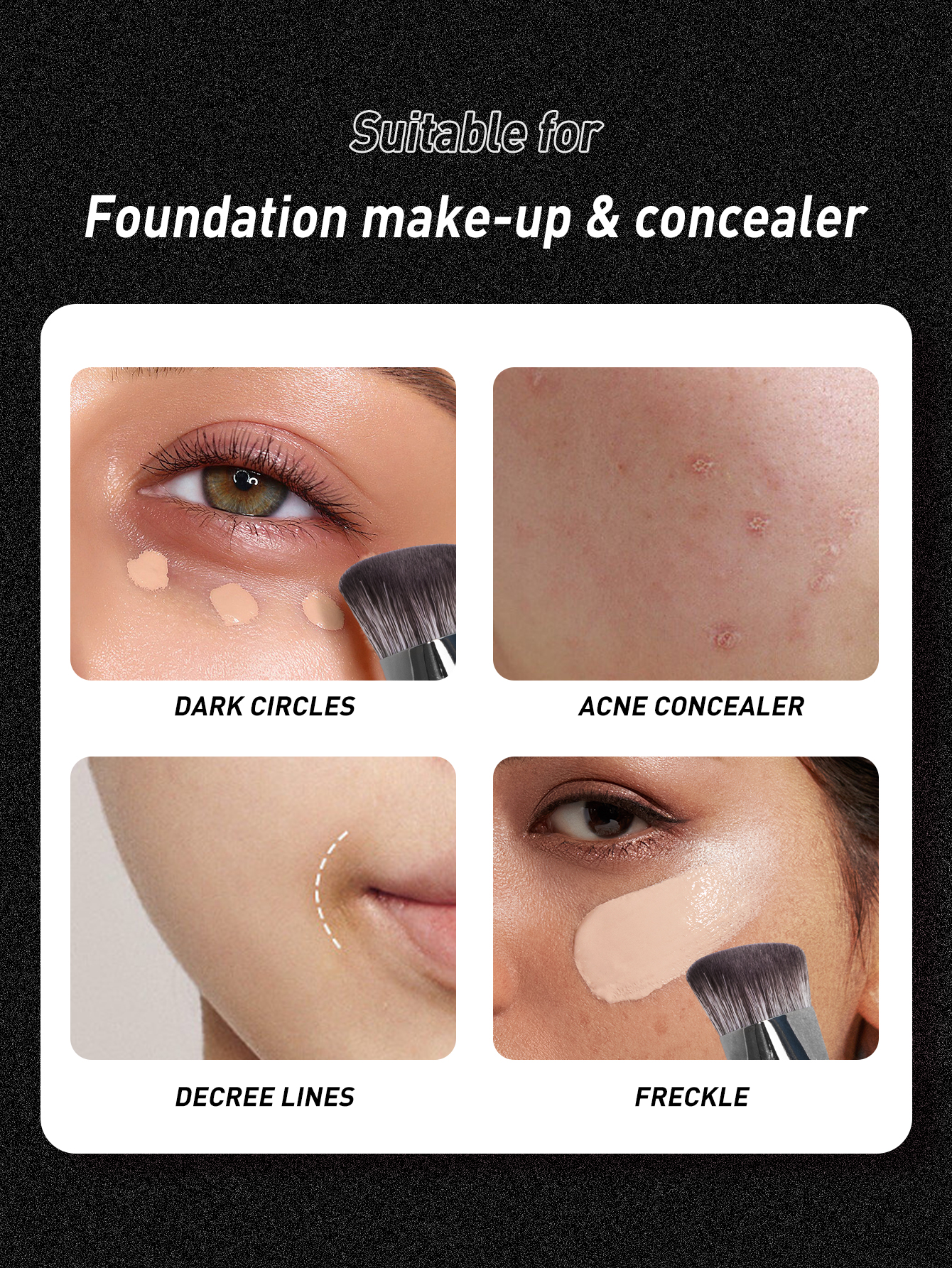 Luxury Brush Multifunctional Triangle Contour Concealer Brush Concealer Pinsel Face Makeup Blending Makeup Tool