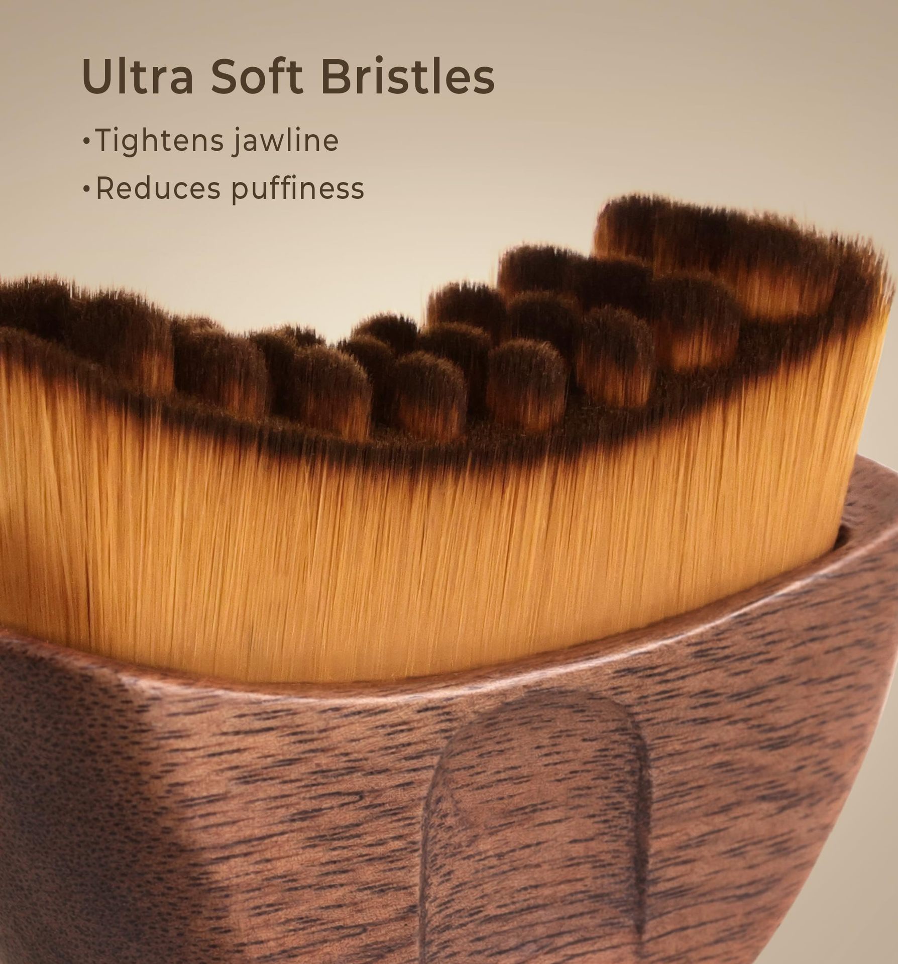 Custom Logo Lymphatic Contour Face Brush-Ergonomic Design for Precise Skin Drainage &amp; Massaging Relieves Fatigue Dry Brushing