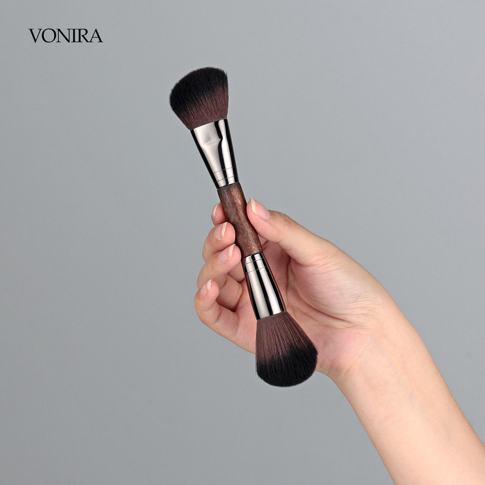 Double Ended Cheekbone Sculpting Powder Blush Brush With Custom Logo Private Label Service