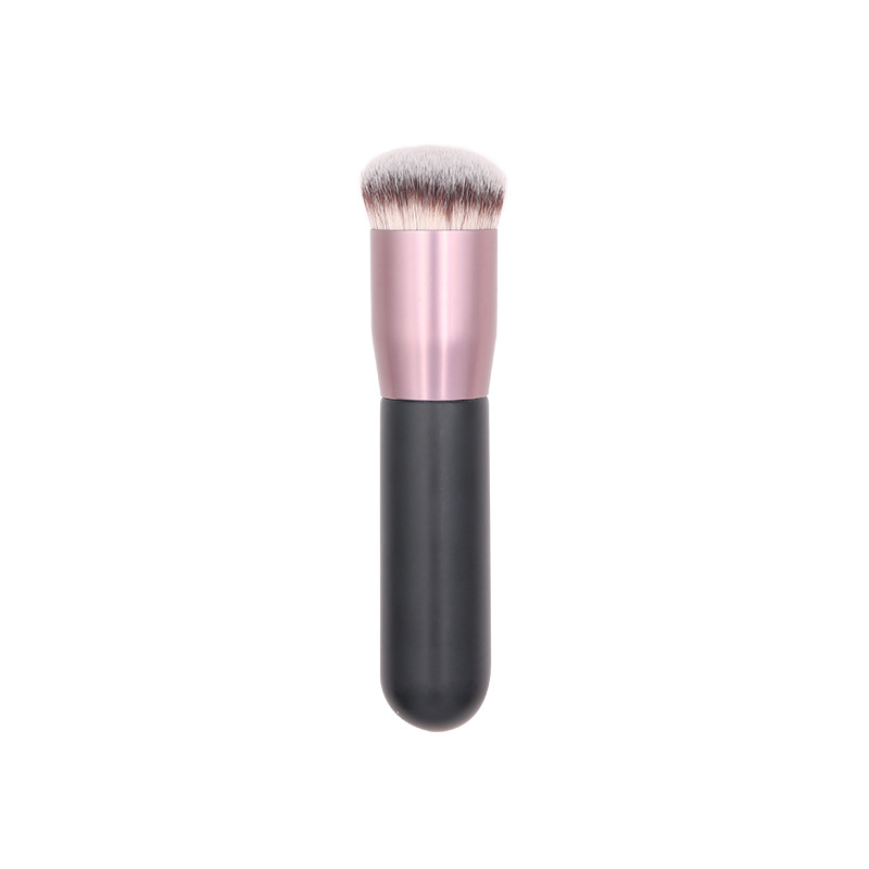 Best Seller Single Black Foundation Makeup Brush Flat Top Kabuki BB Cream Vegan Brush for Face