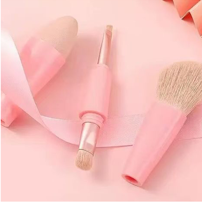 Beautichen 4-in-1 Retractable Makeup Brush - Fast &amp; Flawless Application for Foundation, Blush, Concealer, Portable All-in-One Tool