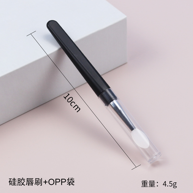 Portable Makeup Accessories Cosmetic Brush Silicone Lip Eyebrow Eyeliner Brush