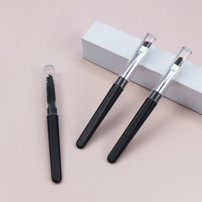 Portable Makeup Accessories Cosmetic Brush Silicone Lip Eyebrow Eyeliner Brush