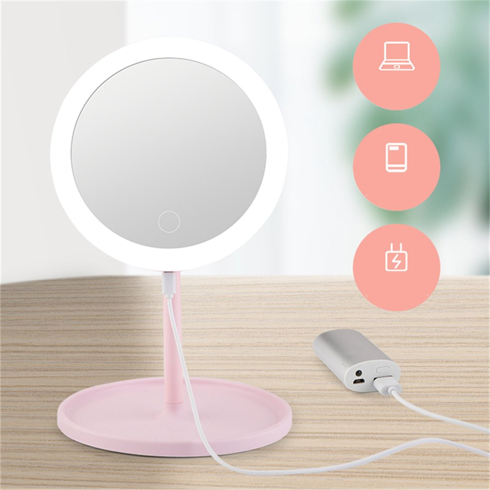 Car LED Lights Travel Makeup Mirrors for North American Market