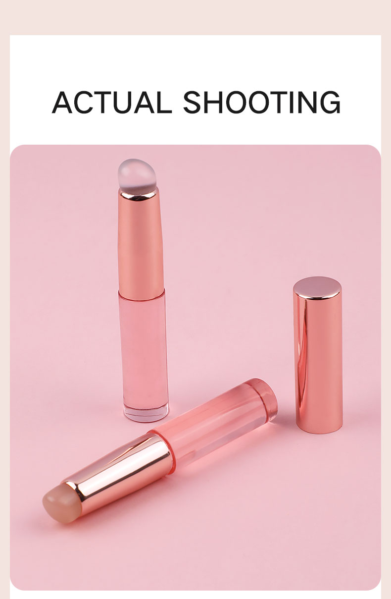 Silicone Head Lip Brush Applicator with Dust Cover