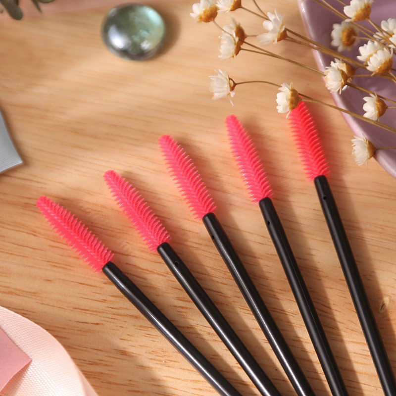 Disposable Color Silicone Eyelash Brush Portable Eyebrow Volume Makeup Brush