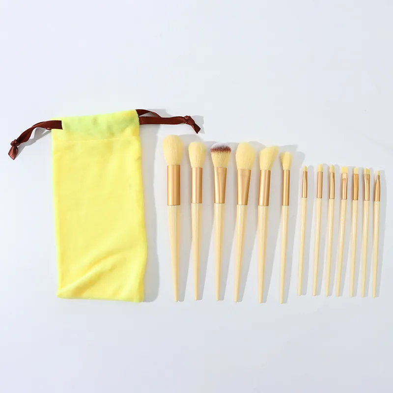 Super Soft 13 Four Seasons Green Loose Powder Blush Brush Concealer Foundation Eye Shadow Brush