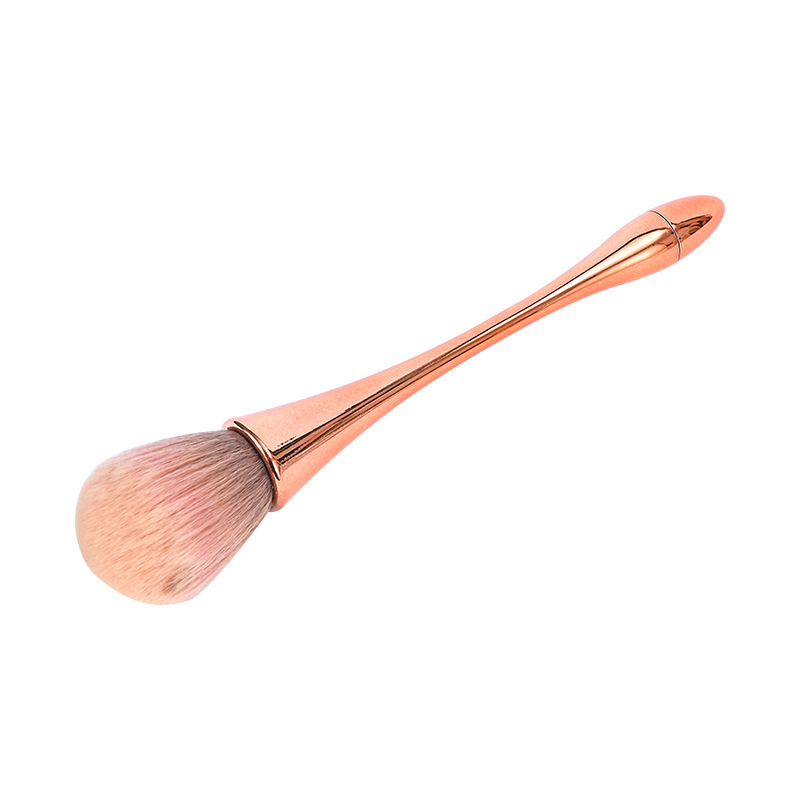 Novice-Friendly Synthetic Hair Angular Blush Makeup Brush Long-Lasting Plastic Handle Loose Powder Foundation Face Application