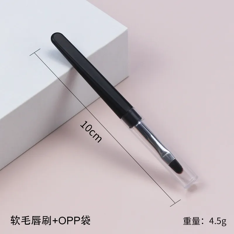 Portable Makeup Accessories Cosmetic Brush Silicone Lip Eyebrow Eyeliner Brush