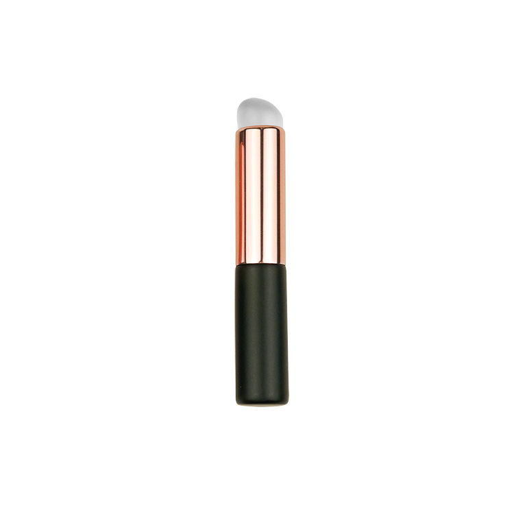 Custom logo Silicone Lip Brush Wooden Handle Nail Art Brush Multi Tool Function Concealer Makeup Brush Kit