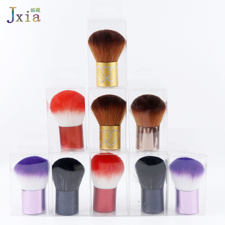High Quality Rose Gold Kabuki Retractable Brush for Cosmetic Foundation Cream Powder Liquid