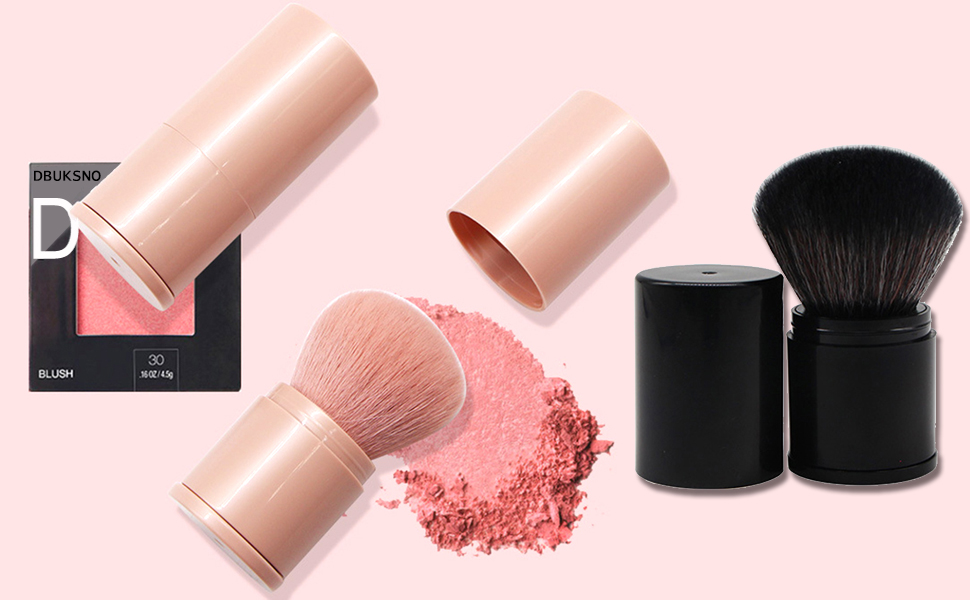Pink Kabuki Brush detail 1