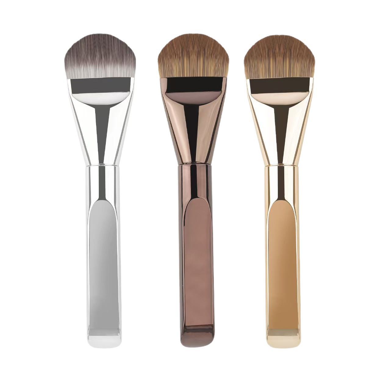 Wholesale New Tongue-shaped Foundation Brush Soft Bristle Makeup Brush Single Foundation Brush