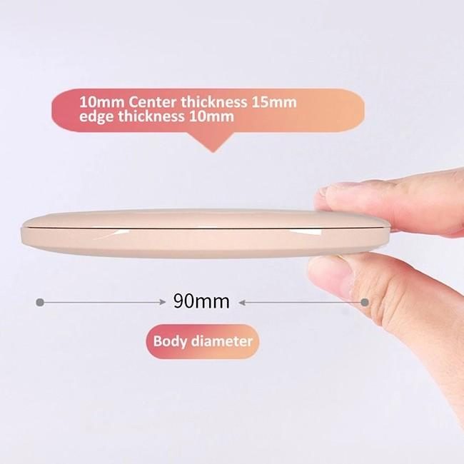 Travel Portable Folding Makeup Mirror with LED Light Zoom in