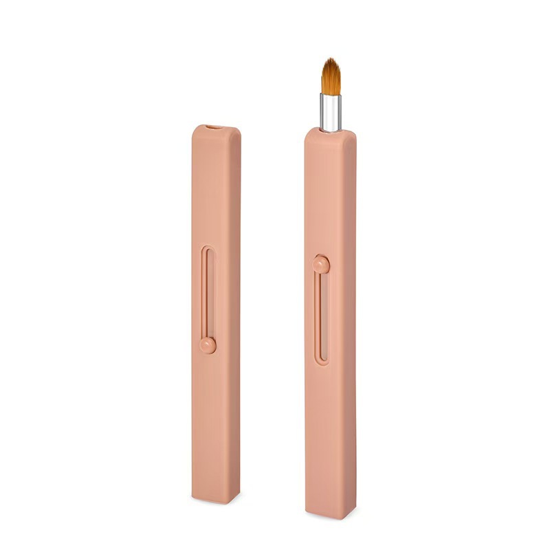 Best Selling Portable Retractable Lipstick Brush Retractable Lipstick Lip Liner Brushes for Lip Applicator Make up