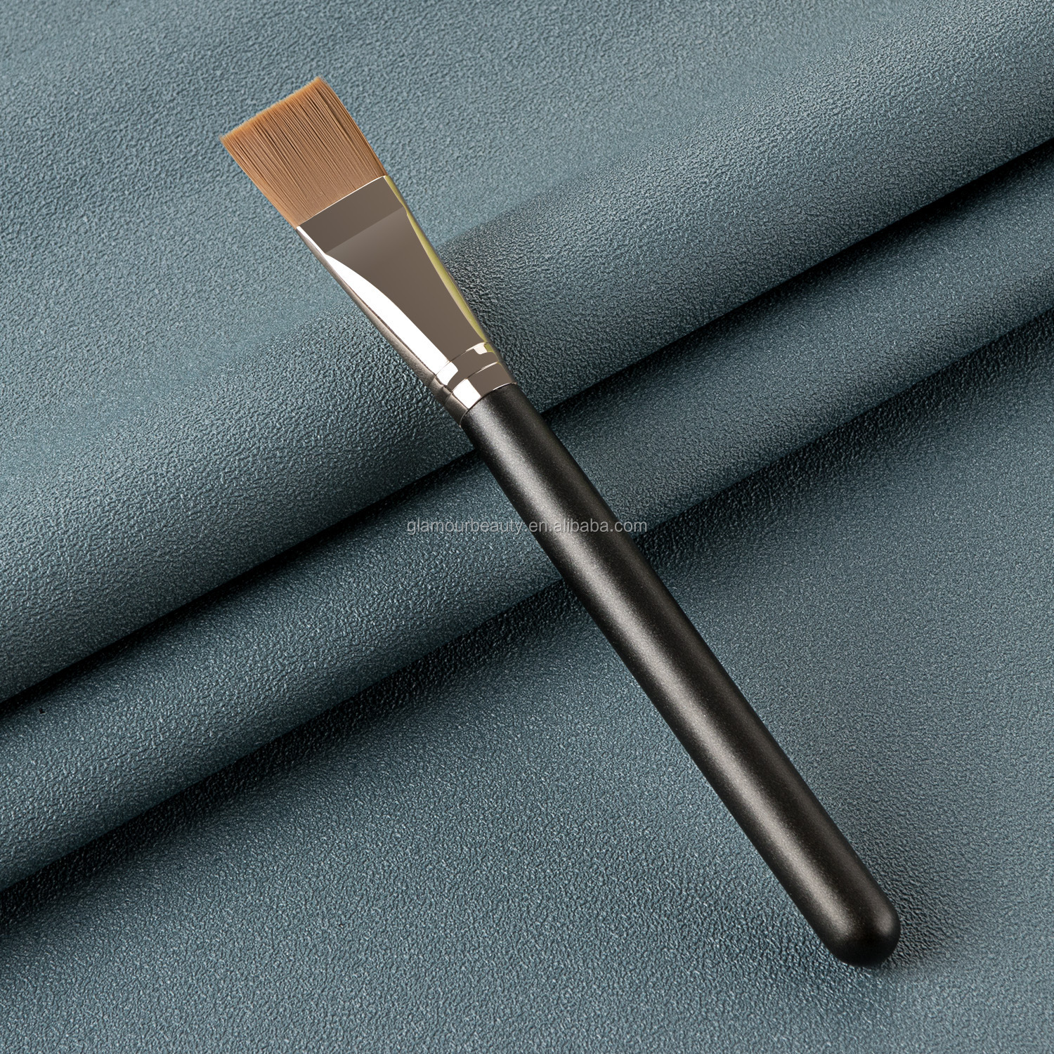 Flat Kabuki Customize Foundation Brush Flat Top Kabuki Blush Brush Liquid Powder Flat Top Facial Mask Brush Applicator
