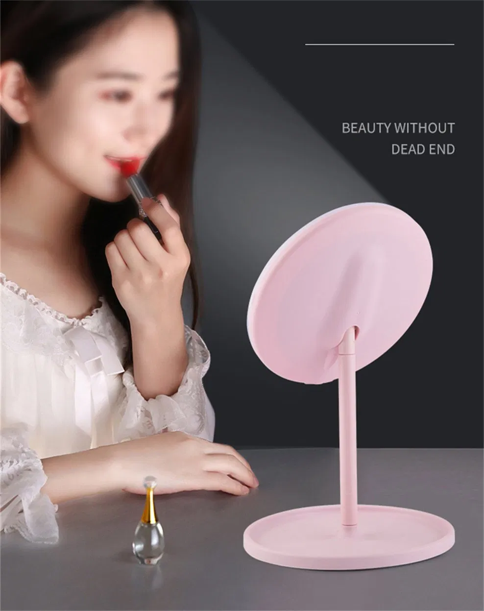 Car LED Lights Travel Makeup Mirrors for North American Market