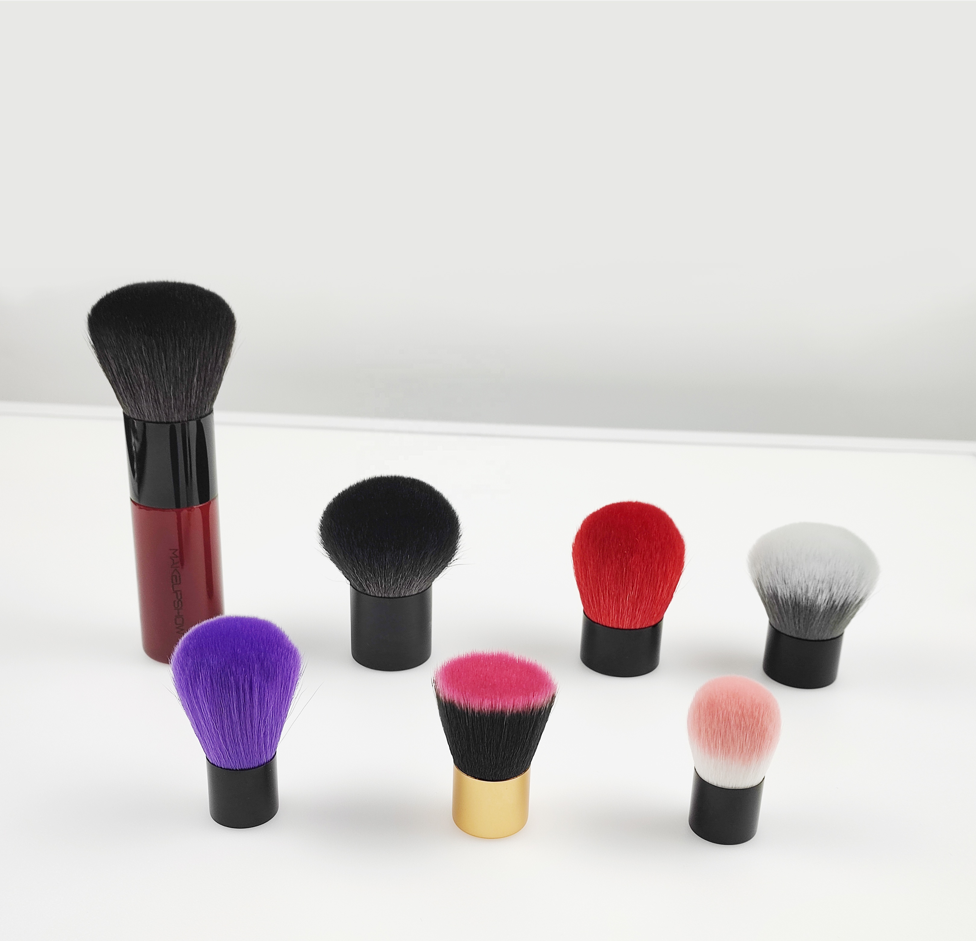 Private Label Goat Hair Kabuki Makeup Brush FKB001