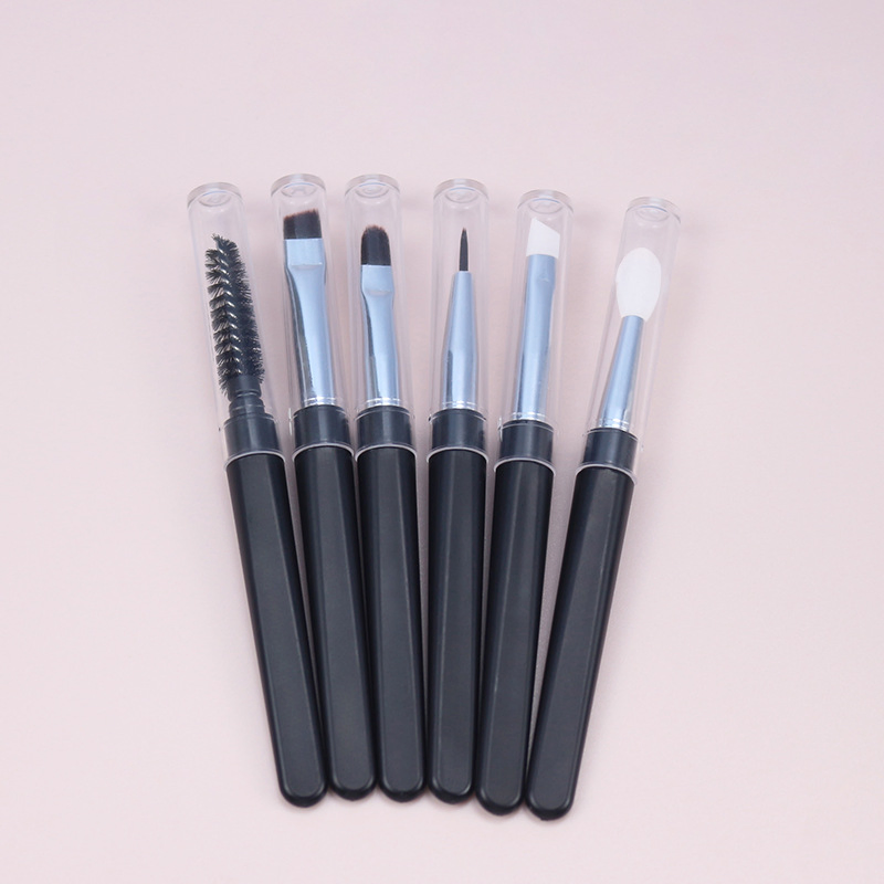 Portable Makeup Accessories Cosmetic Brush Silicone Lip Eyebrow Eyeliner Brush