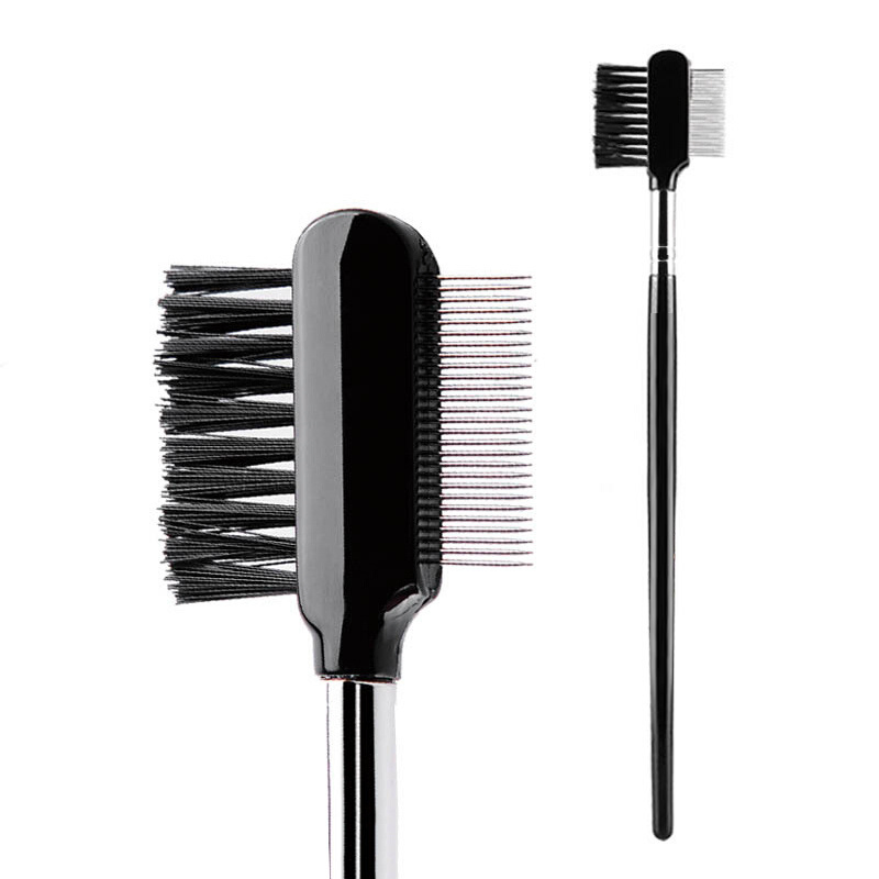 Stainless Steel Needle Dual-Purpose Eyebrow Brush and Eyebrow Comb