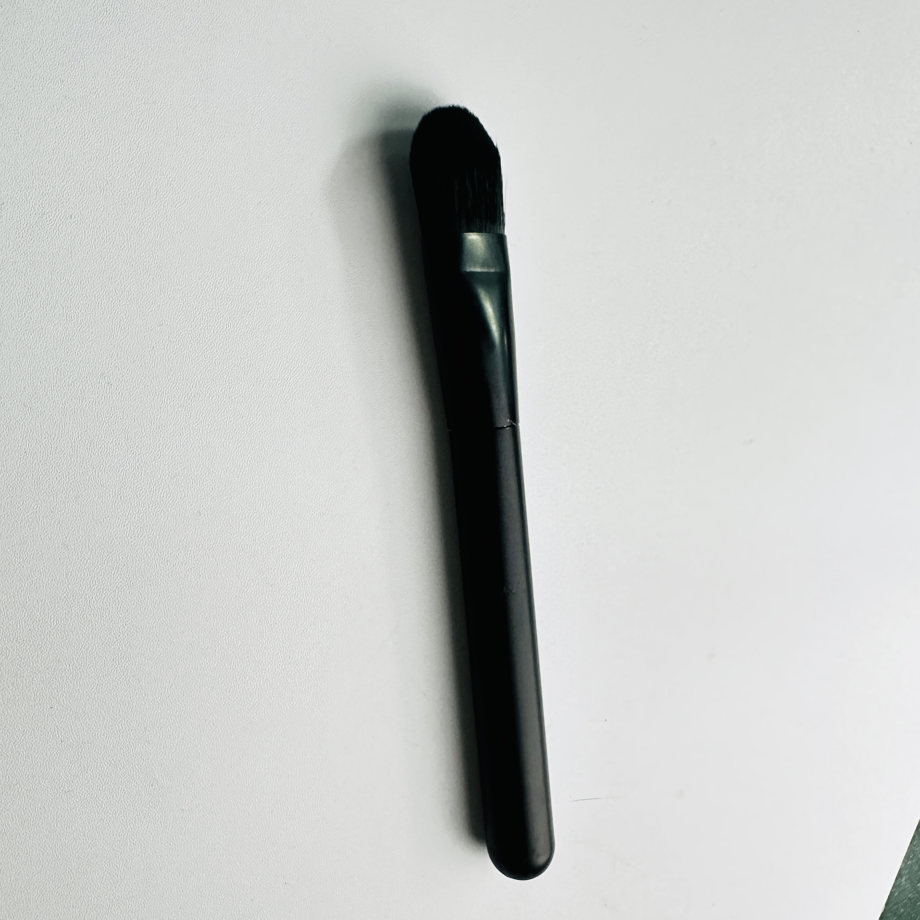 New Product Black Kabuki Vegan Foundation Brush Acrylonitrile Butadiene Styrene Custom Logo Face Masking Brush