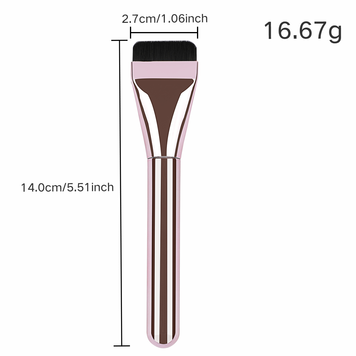Professional Single Flat Head Face Liquid Foundation Mask Mud Makeup Brush Concealer Traceless Facial Makeup Brush Beauty Tool
