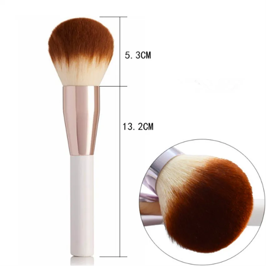 Plastic Handle Cosmetic Blush Beauty Makeup Factory Wholesale Single Kabuki Powder Concealer Brush