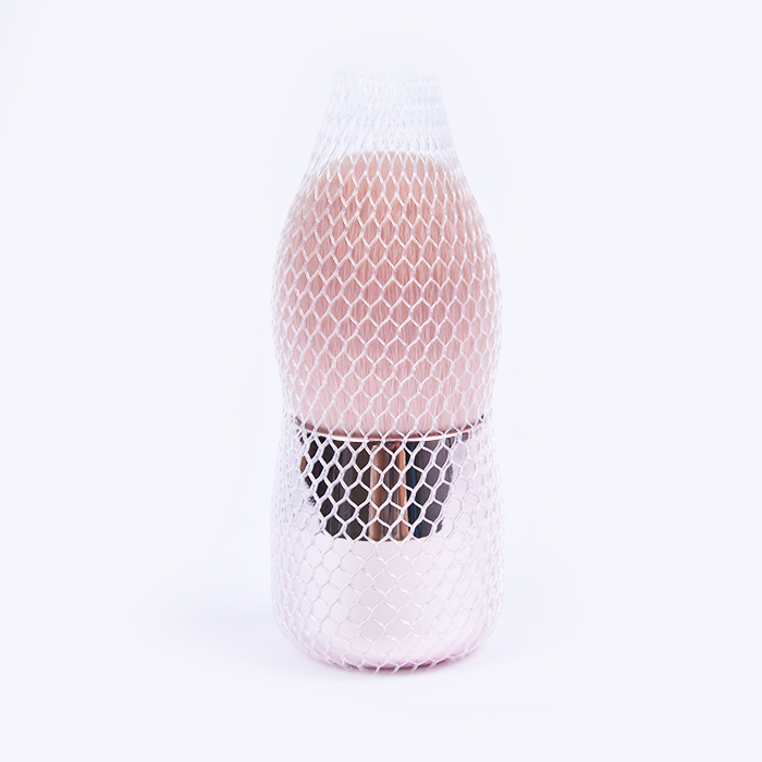 Mini Size Soft Synthetic Hair Pink Kabuki Blusher Brush with Metal Handle for Travel Cosmetic Powder Use