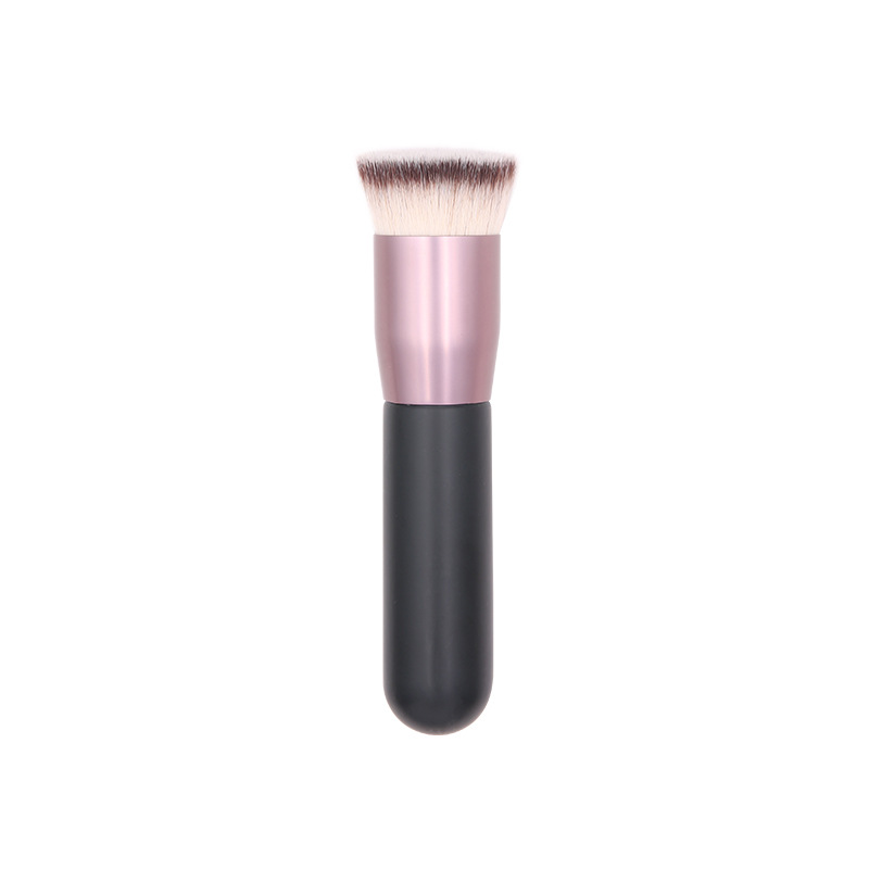 Best Seller Single Black Foundation Makeup Brush Flat Top Kabuki BB Cream Vegan Brush for Face