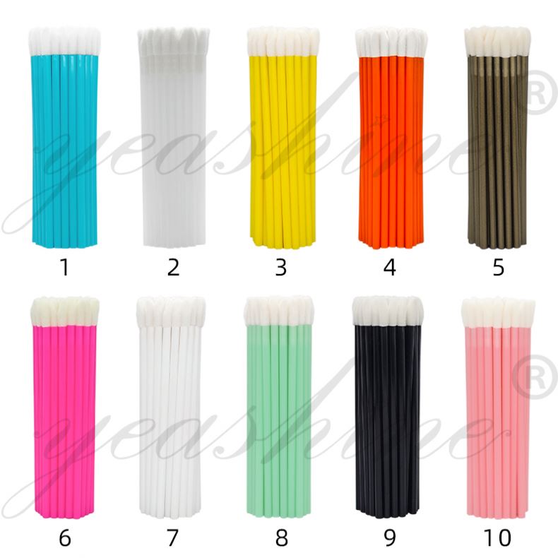 Tube Scrub Colorful Eyelash Exfoliator Handle Lip Brush Lipstick Gloss Disposable Lip Brush Wand Applicator Tool