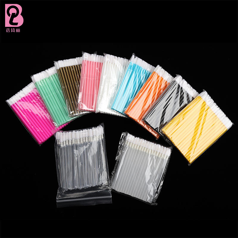 Beiqili Disposable One-Off Lip Liner Wand Applicator Single Makeup Brush for Lip Gloss or Lipstick