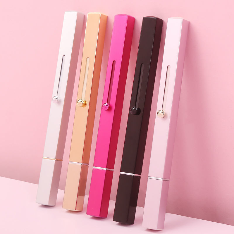 Portable Retractable Nylon Lip Brush Makeup Brushes Concealer Double Head Lipstick Brush