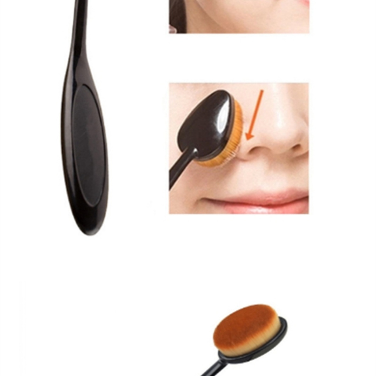 Factory Wholesale Traceless Makeup Brushes Portable Soft-bristled Foundation Blender Brush