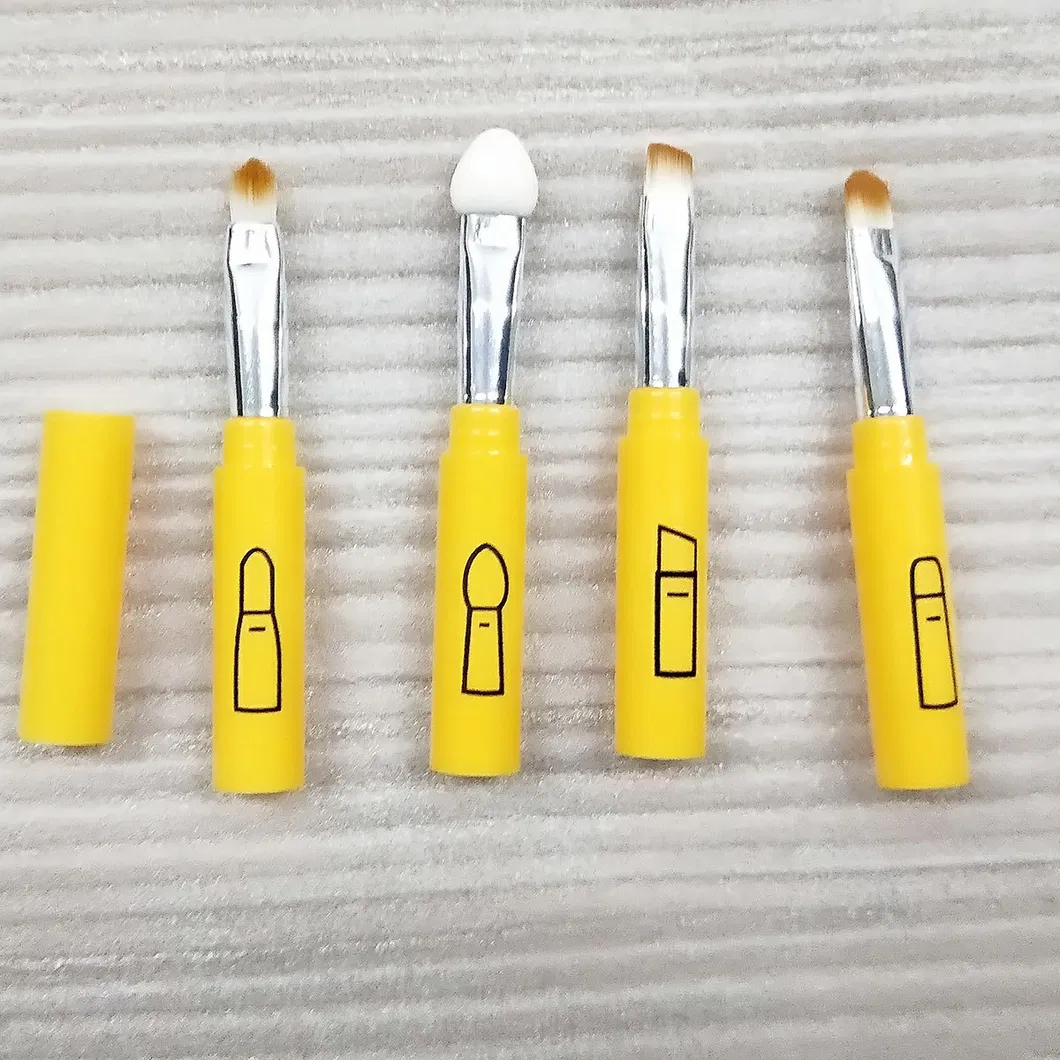 4 In1 Makeup Brush Multi Functional Detachable Lip Brush Sponge Eyeshadow Makeup Brush