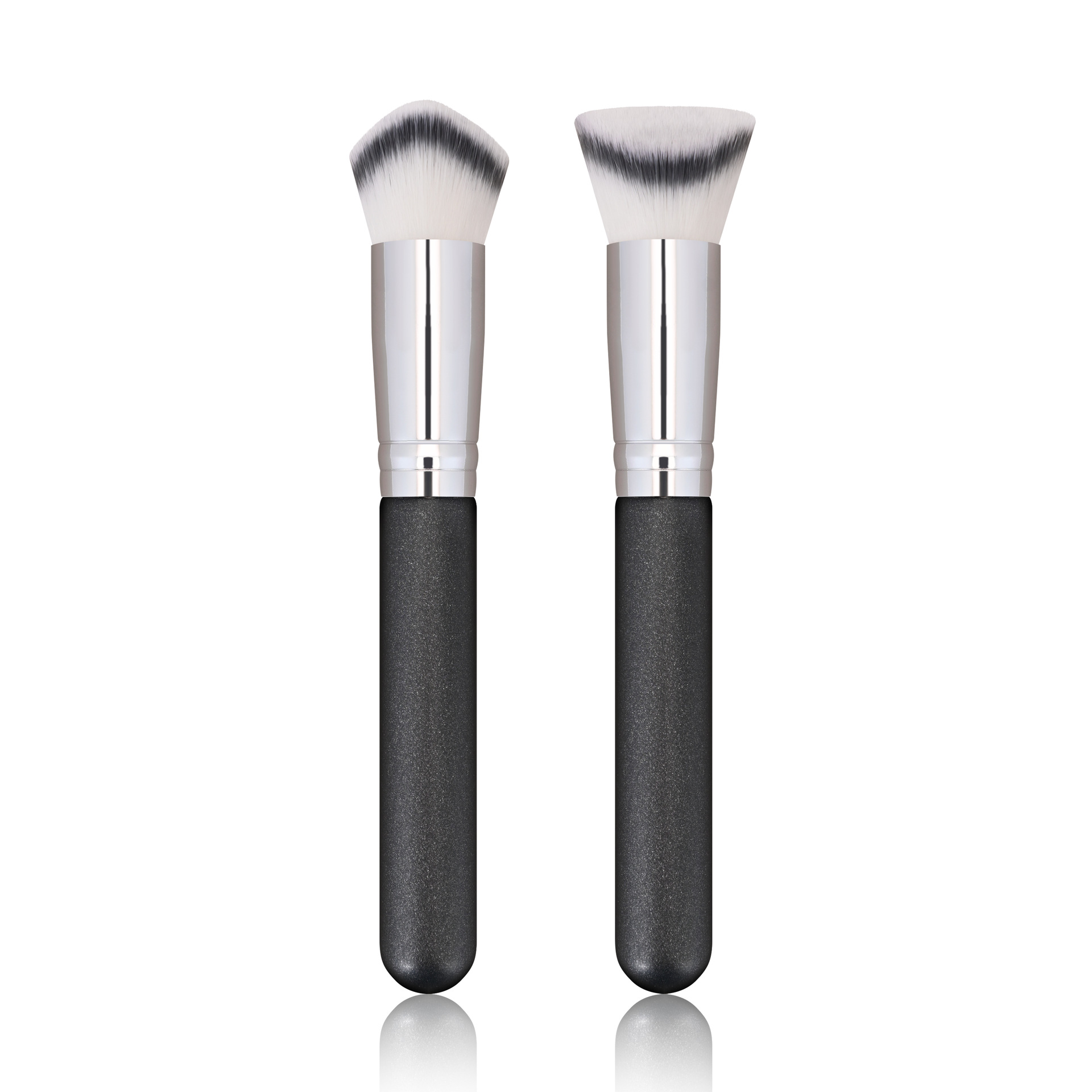Wholesale 3D 4D Multi-Surface Foundation Makeup Brush Custom Logo Black Handle Soft Fiber Concealer Brush For Cream Concealer