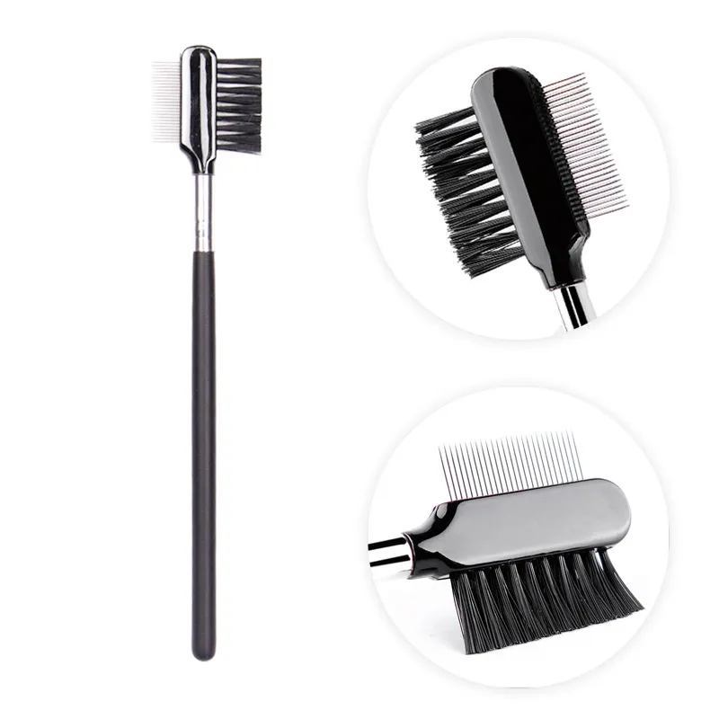 Stainless Steel Needle Dual-Purpose Eyebrow Brush and Eyebrow Comb