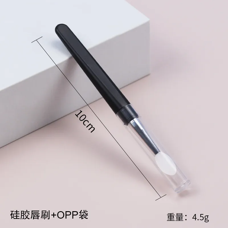 Portable Makeup Accessories Cosmetic Brush Silicone Lip Eyebrow Eyeliner Brush