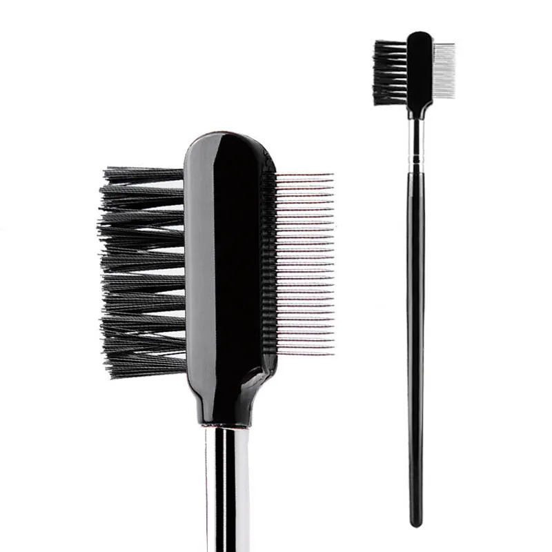 Stainless Steel Needle Dual-Purpose Eyebrow Brush and Eyebrow Comb