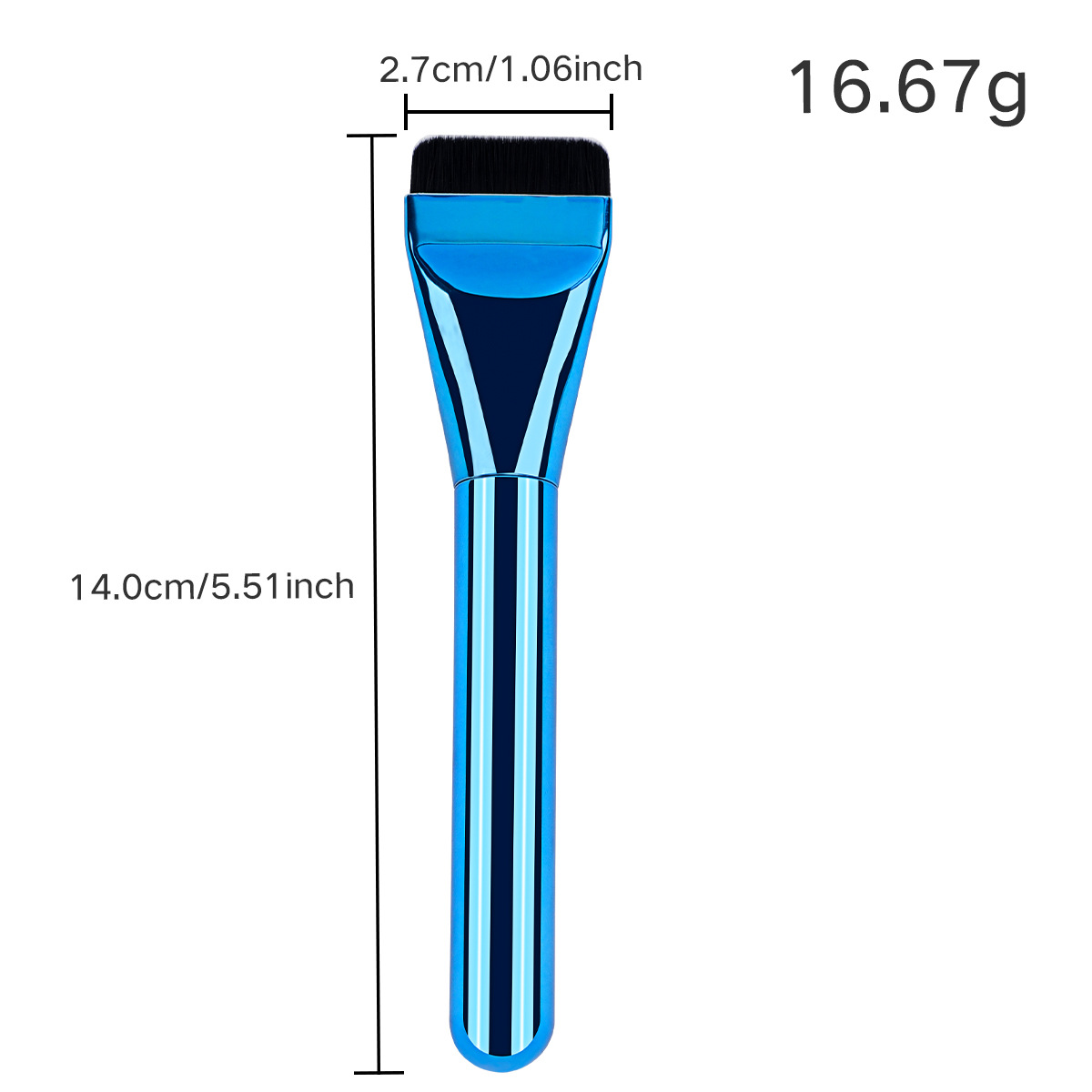 Professional Single Flat Head Face Liquid Foundation Mask Mud Makeup Brush Concealer Traceless Facial Makeup Brush Beauty Tool