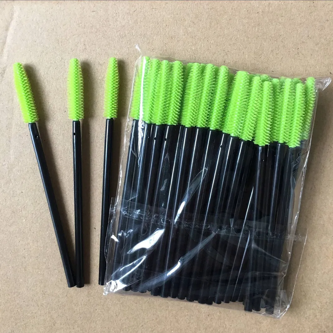 Disposable Color Silicone Eyelash Brush Portable Eyebrow Volume Makeup Brush Style C
