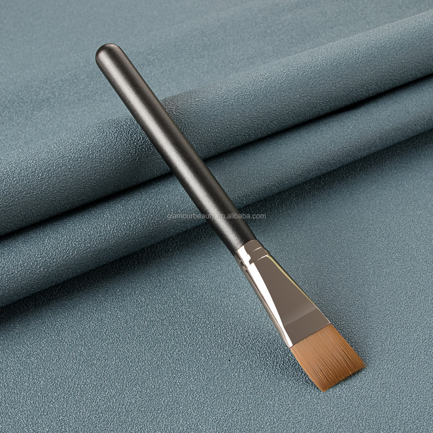 Flat Kabuki Customize Foundation Brush Flat Top Kabuki Blush Brush Liquid Powder Flat Top Facial Mask Brush Applicator