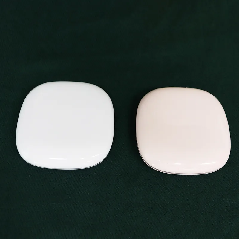 LED Compact Mirror Rechargeable 1X/10X Magnification Dimmable Travel Makeup Mirror Handbag Handheld Double Sided Mirror