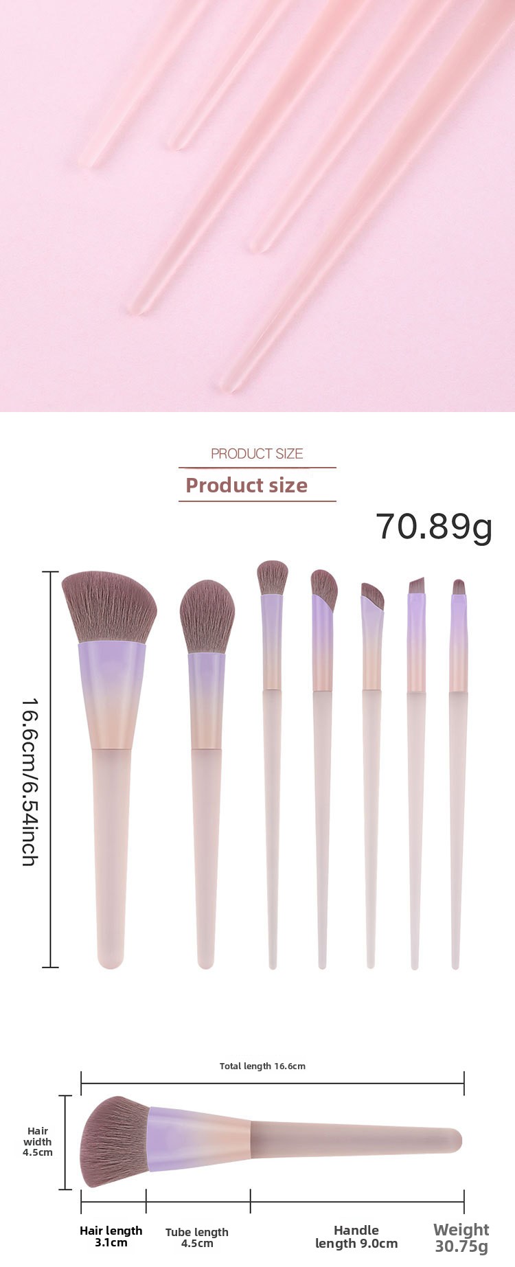 Synthetic Hair Eye Shadow Applicator
