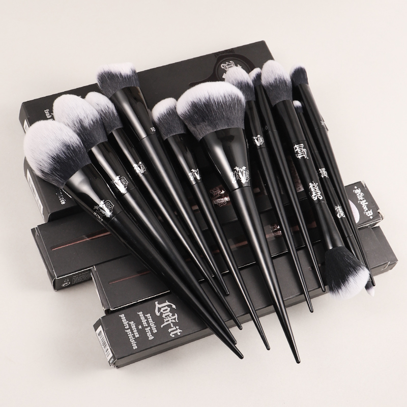 KVD2 Angled Contouring Brush 11Pcs Kat Von D Series Vegan Beginner Makeup Brushes Factory Wholesale Spot Sale