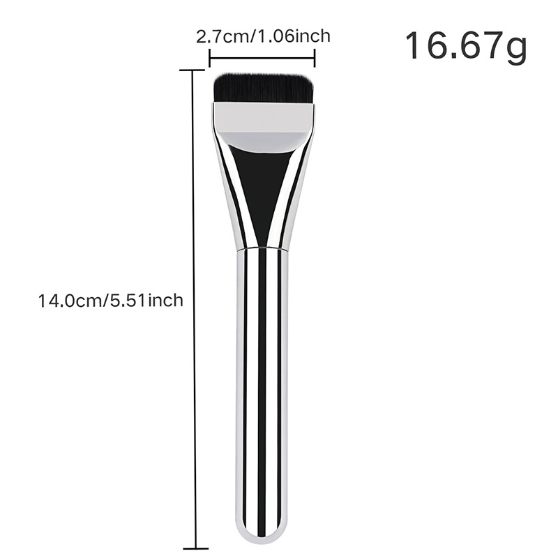 Professional Single Flat Head Face Liquid Foundation Mask Mud Makeup Brush Concealer Traceless Facial Makeup Brush Beauty Tool