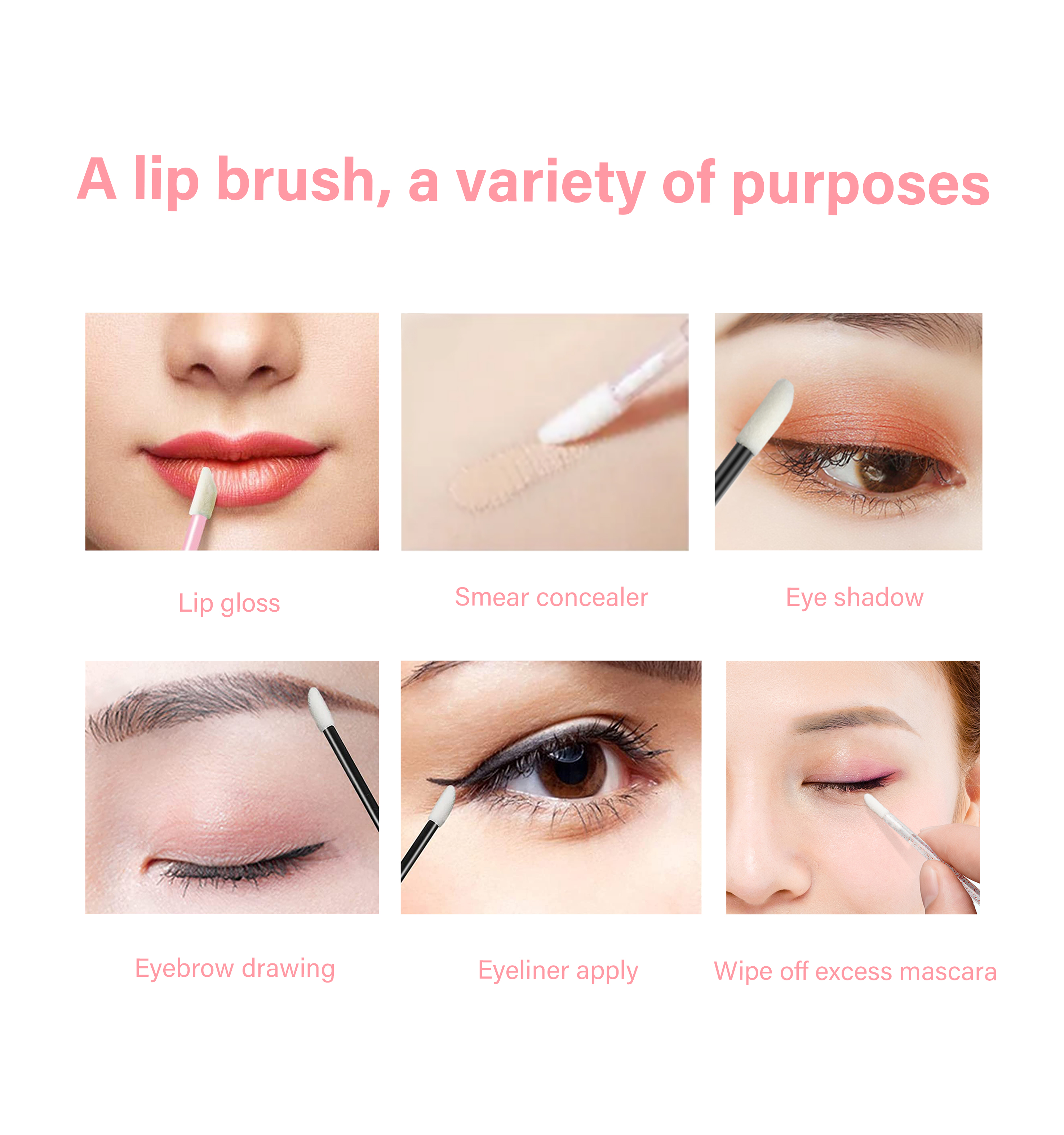 Disposable Lip Brush Application